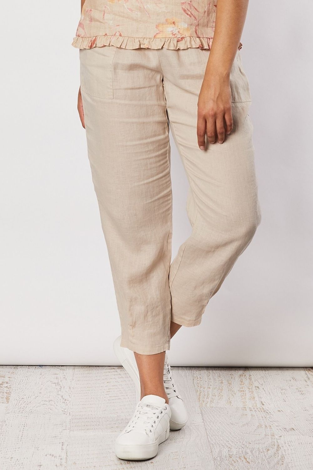 Gordon Smith Jersey Waist Sarah Linen Pant