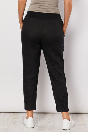 Gordon Smith Jersey Waist Linen Pant