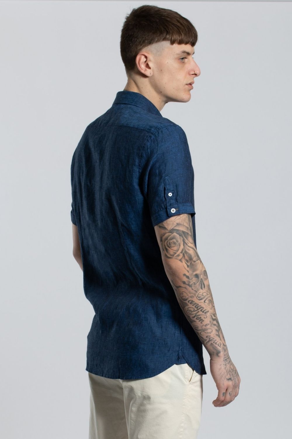 James Harper Linen Short Sleeve Shirt