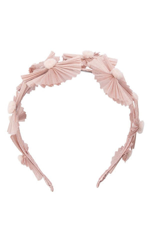 Olga Berg Irena Sinamay Fan Headpiece