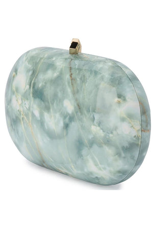 Olga Berg Quartz Oval Clutch