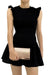 Olga Berg Maddie Matallic Embossed Foldover Clutch