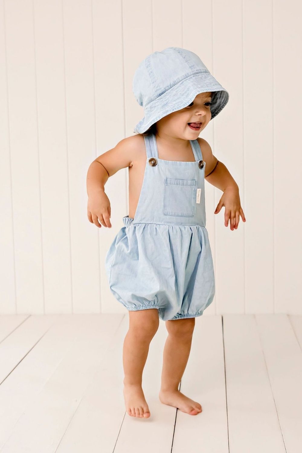 Designer Kidz Aspen Linen Romper