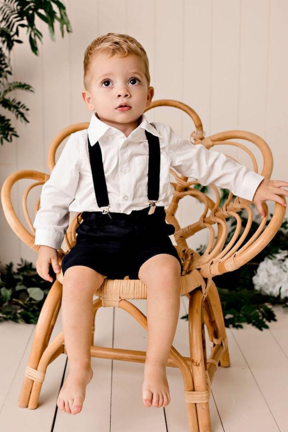 Designer Kidz Jackson L/S Formal Romper