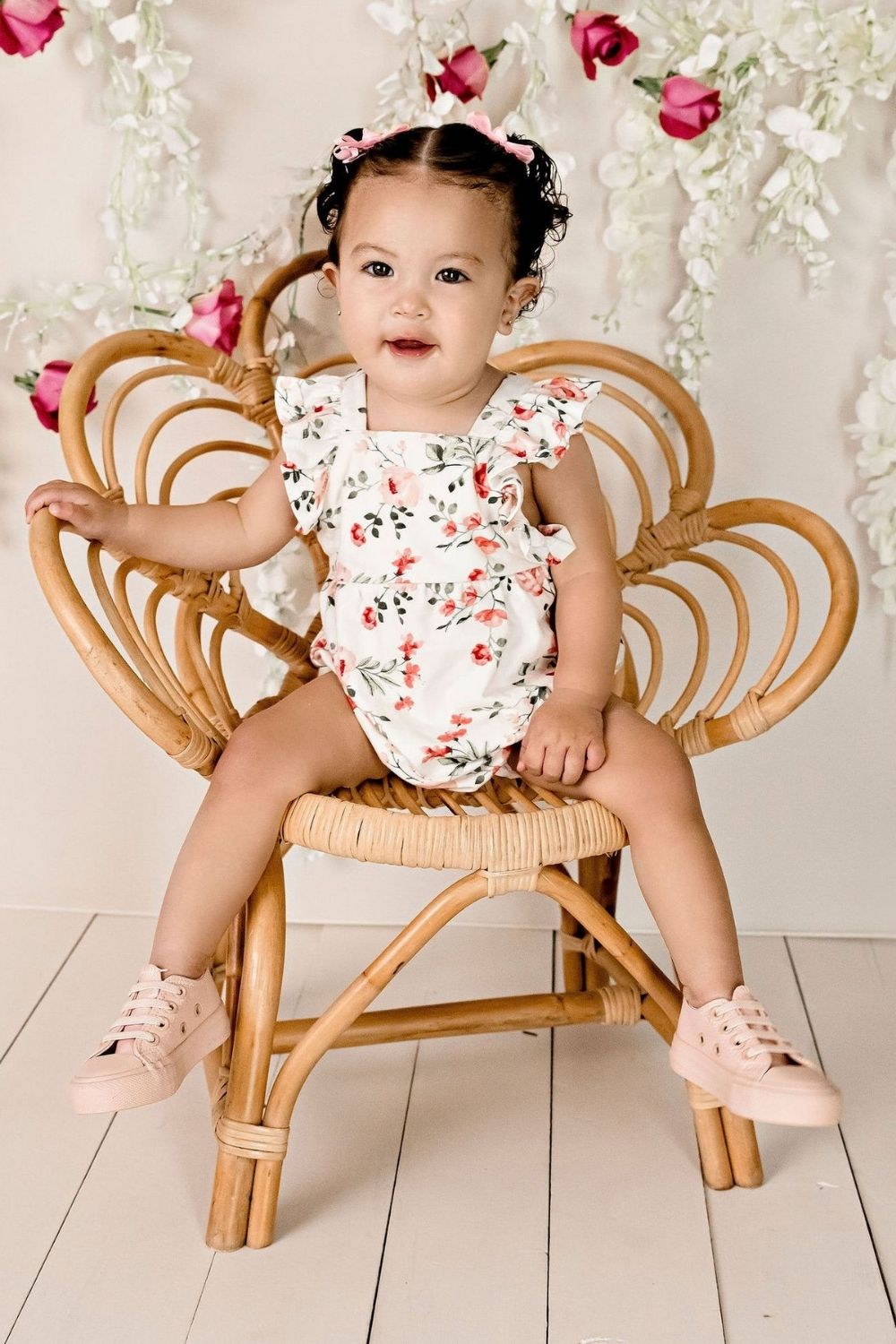 Designer Kidz Penny Floral Romper