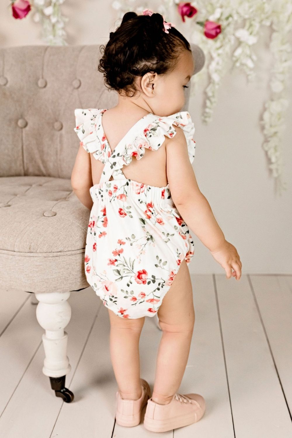 Designer Kidz Penny Floral Romper