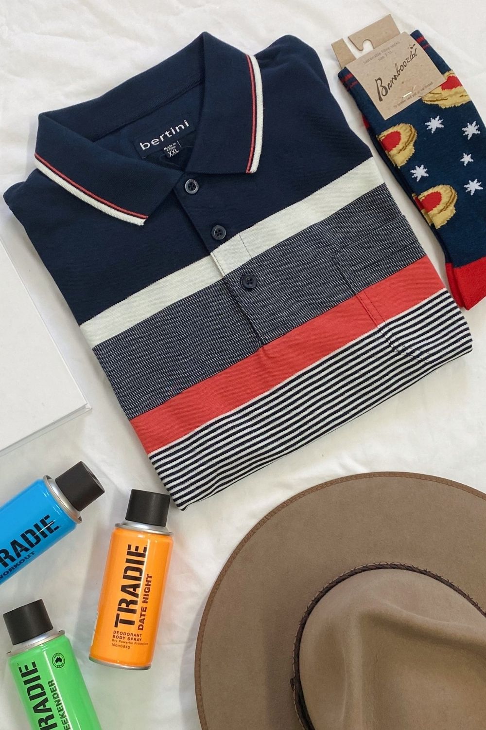 Bertini Engineered Striped Polo
