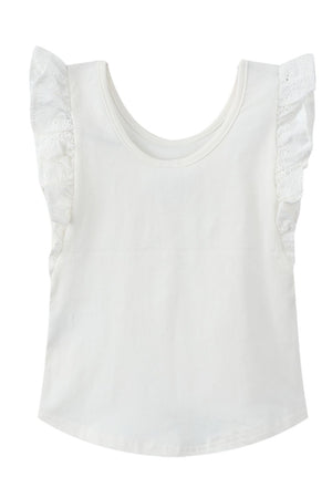 Cracked Soda Lacey Frill Top