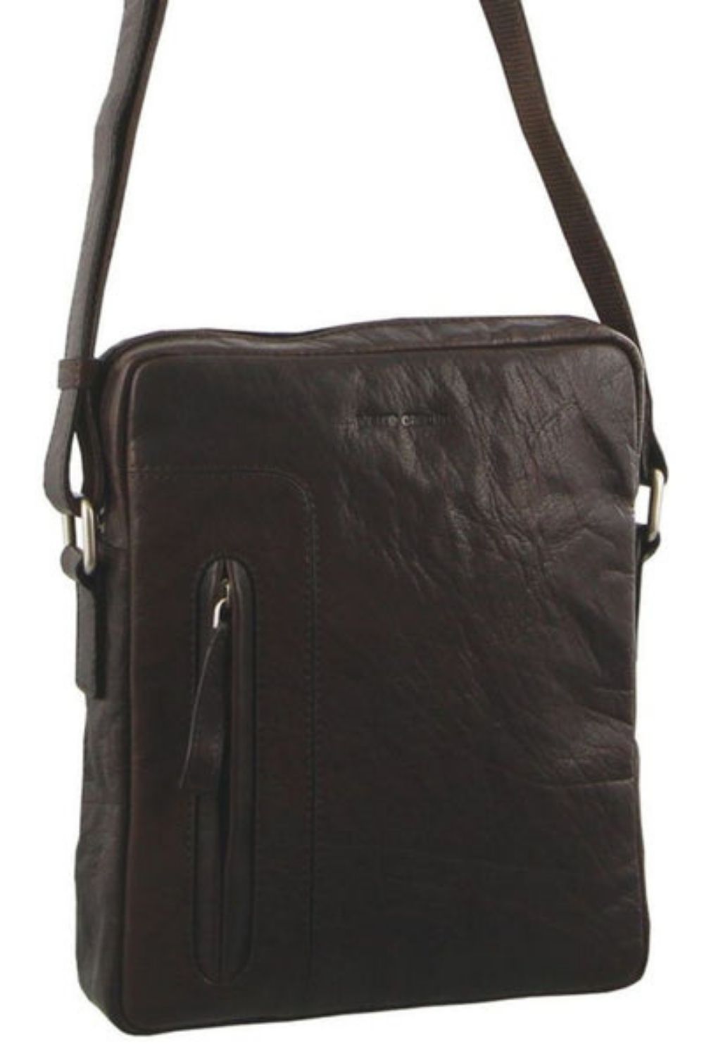 Pierre Cardin Rustic Leather Crossbody Bag