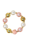 Pink Poppy You are Golden Pearl Bracelet