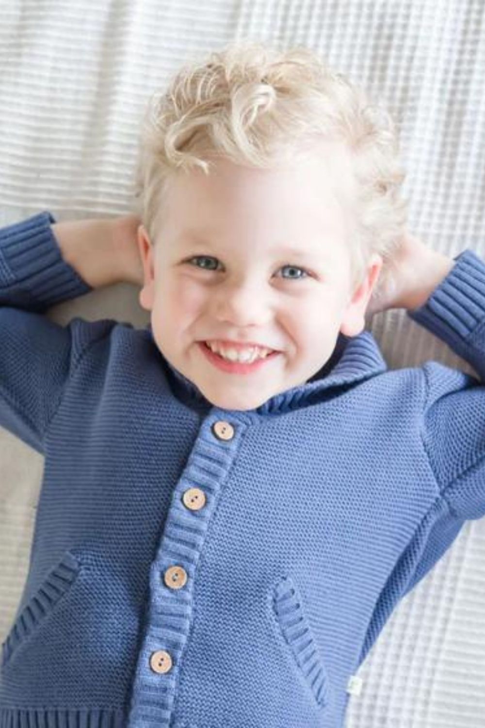 Tiny Twig Navy Boys Knitted Cardigan