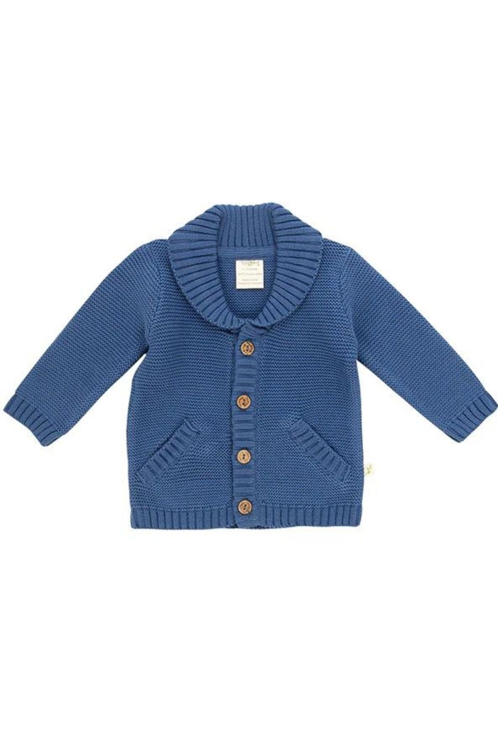 Tiny Twig Navy Boys Knitted Cardigan