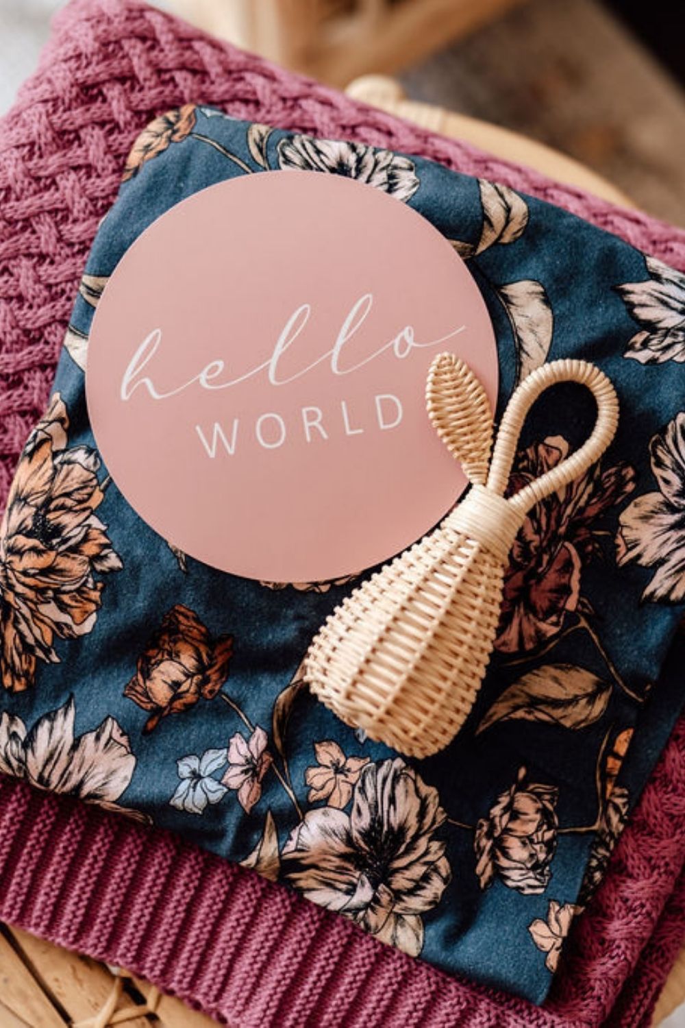 Snuggle Hunny Belle & Rose Gold Reversible Milestone Cards