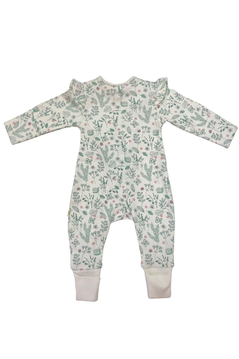 Tiny Twig Garden Frill L/S Zipsuit