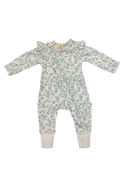 Tiny Twig Garden Frill L/S Zipsuit