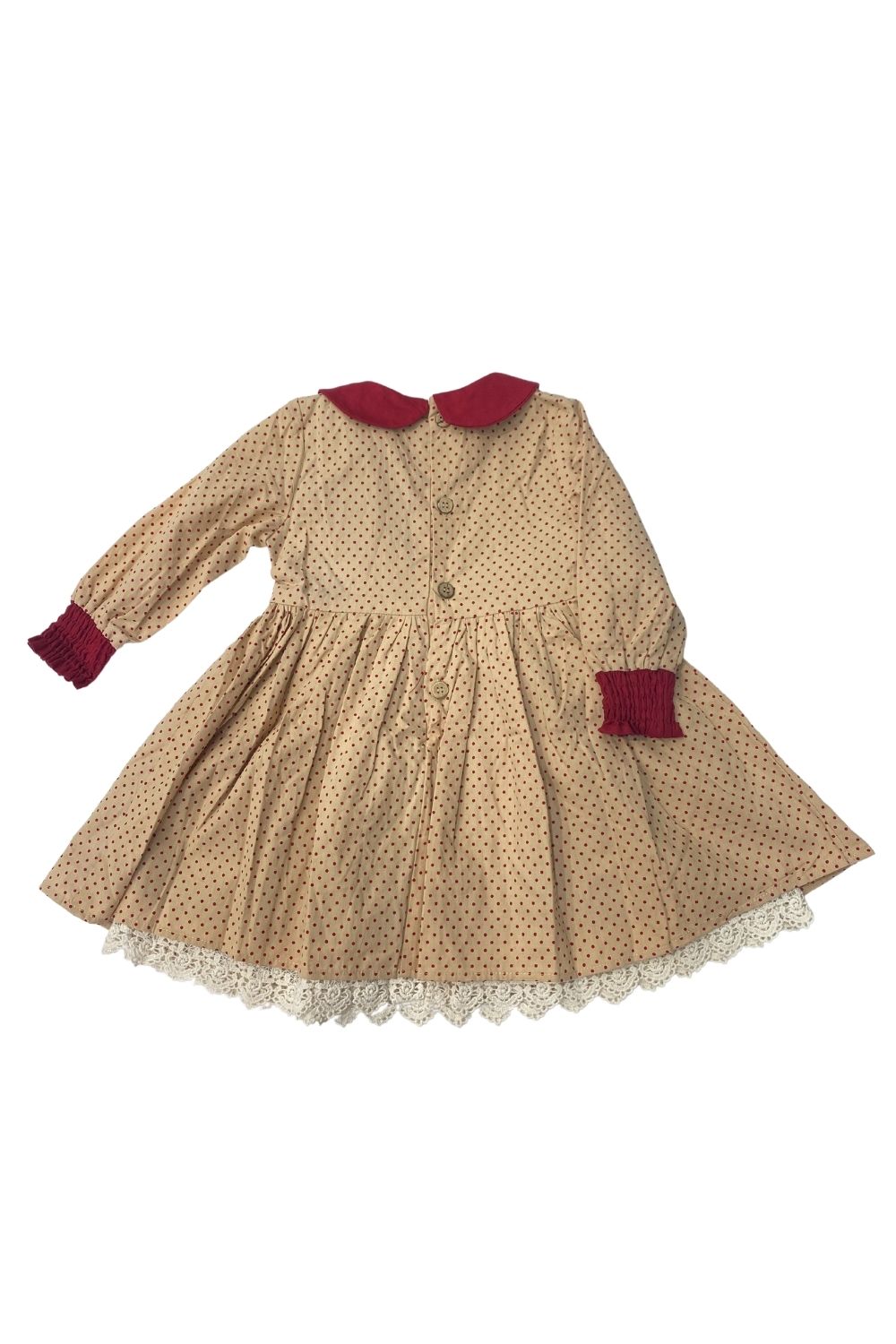 Arthur Ave Long Sleeve Collared Dot Dress