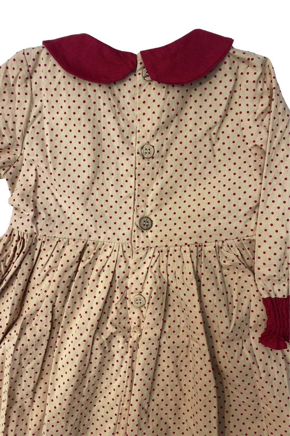 Arthur Ave Long Sleeve Collared Dot Dress