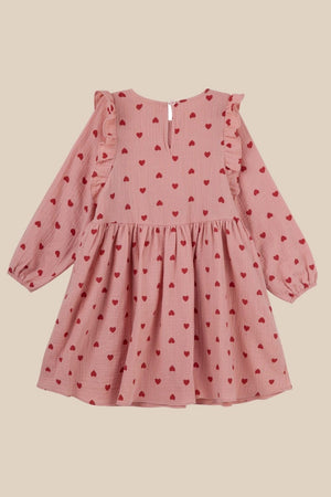 Designer Kidz Georgia Love Hearts Dress