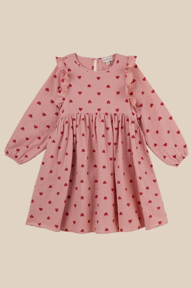 Designer Kidz Georgia Love Hearts Dress