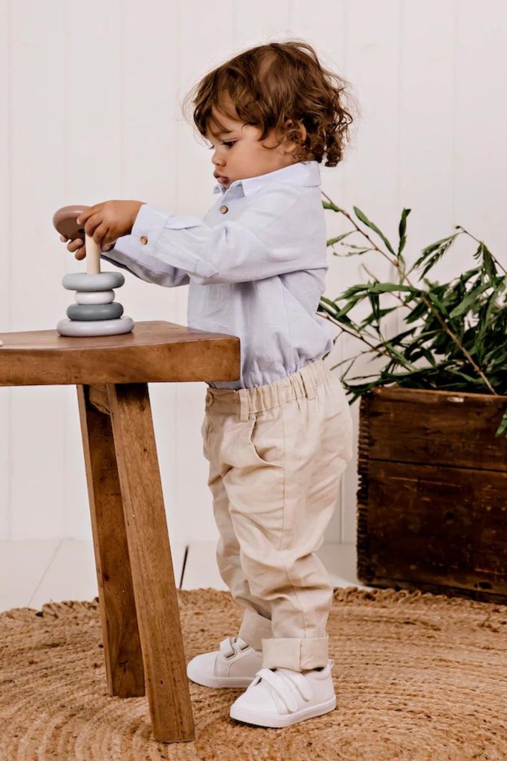 Designer Kidz Finley Linen Pant