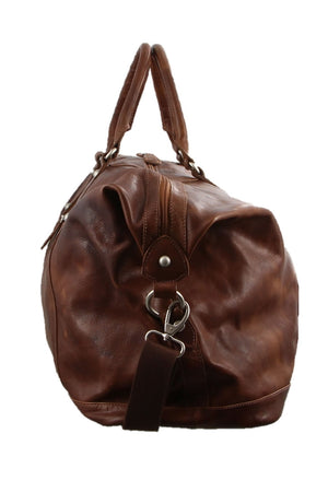 Pierre Cardin Rustic Leather Overnight Bag