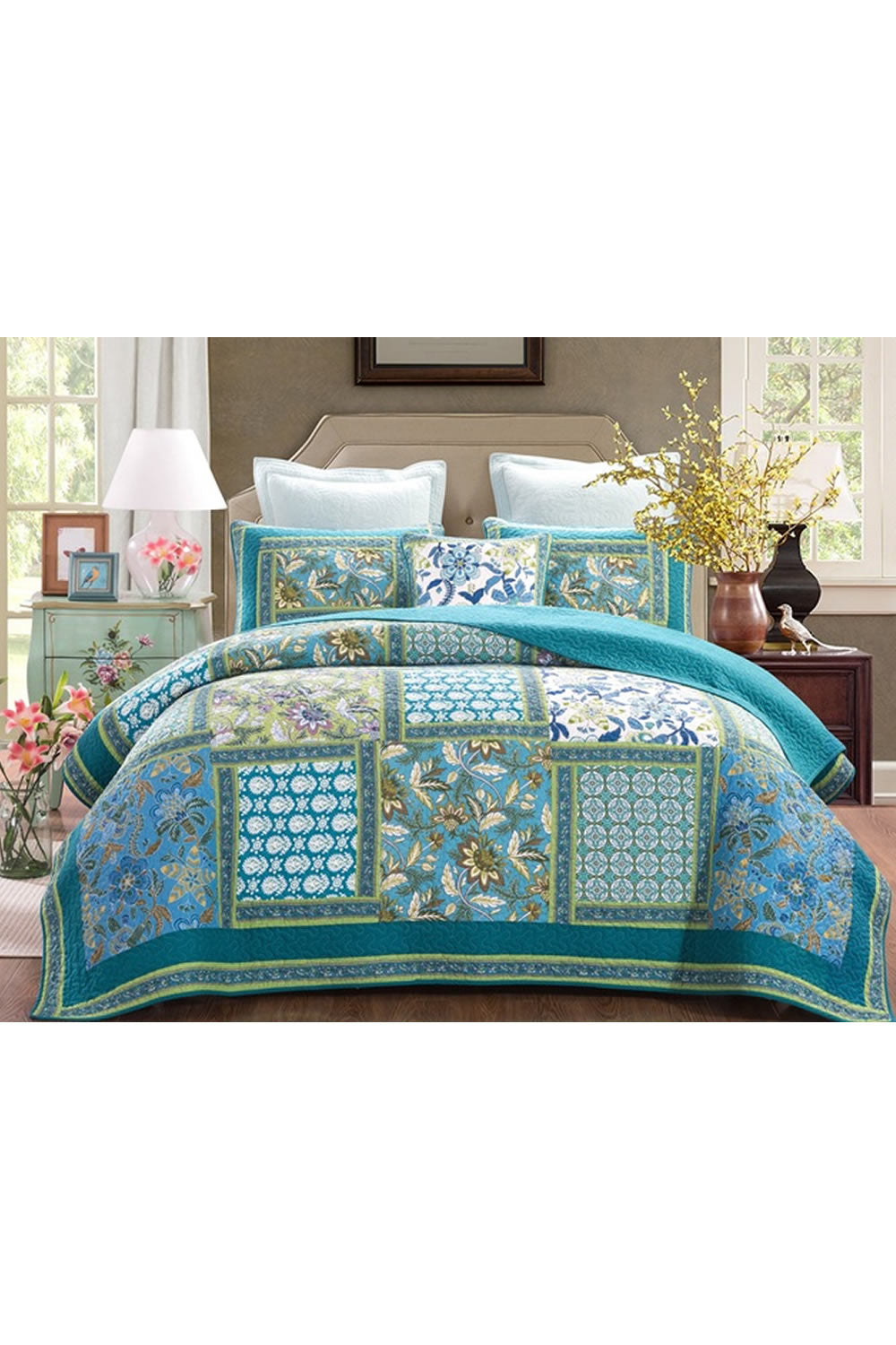 Classic Quilts Aquamarine Quilt - Queen