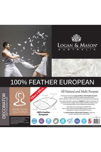 Logan & Mason Feather European Pillow